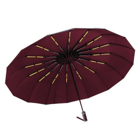 3/1 Bones BMW Premium Auto-Open 16 Ribs Wind Resistant Umbrella (Meroon)