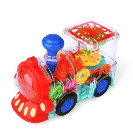 Transparent 3D Lighting Gear Train